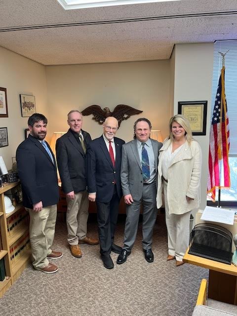 Pictured from left to right are Jared Kane, Neil Kavanaugh, Kenneth Rosenblum, David Schultzer and assemblywoman Jodi Giglio.
